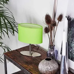 Lampe De Table Mavulu Nickel Mat, 1 Lumiere