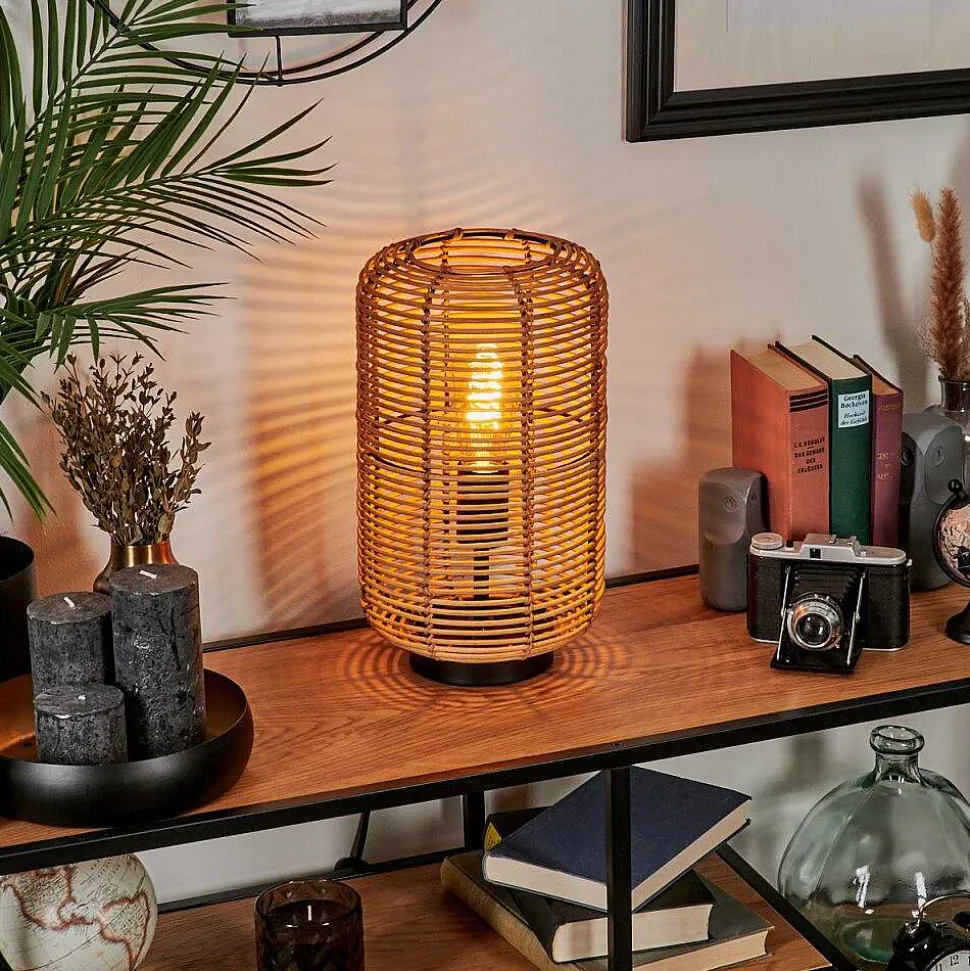 Lampe De Table Mulstrand Ecru, Noir, 1 Lumiere