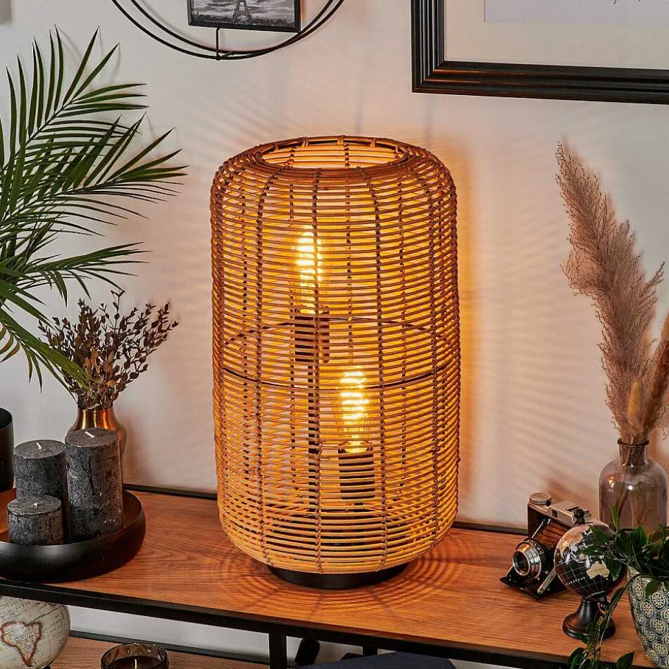Lampe De Table Mulstrand Ecru, Noir, 2 Lumieres