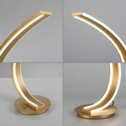 Lampe De Table Paul Neuhaus Q-Vito Led Laiton, 1 Lumiere, Telecommandes