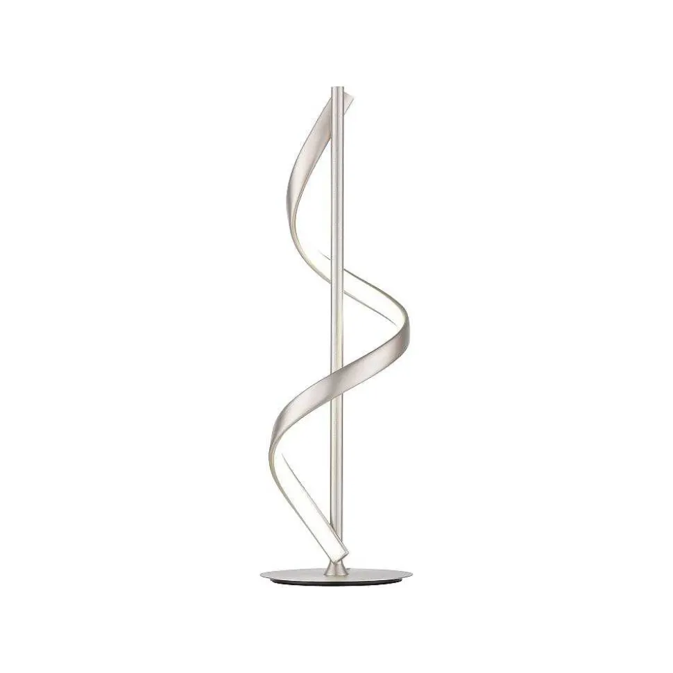 Lampe De Table Paul Neuhaus Qswing Led Argente, 1 Lumiere, Telecommandes