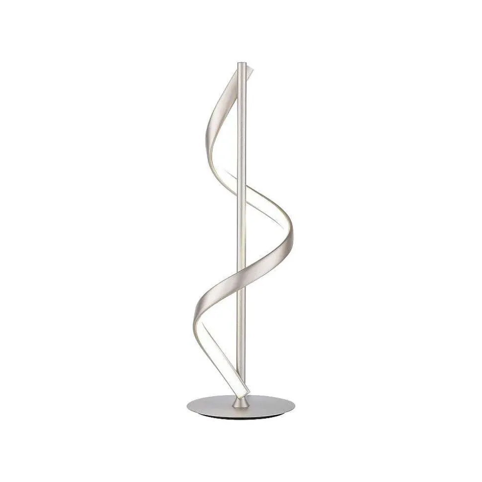 Lampe De Table Paul Neuhaus Qswing Led Argente, 1 Lumiere, Telecommandes