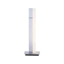 Lampe De Table Paul Neuhaus Q-Tower Led Aluminium, 2 Lumieres, Telecommandes