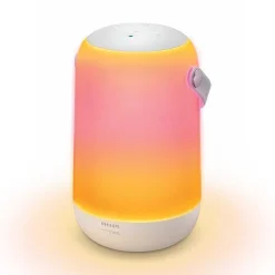 Lampe De Table Philips Wiz Portable Led Blanc, 1 Lumiere, Changeur De Couleurs