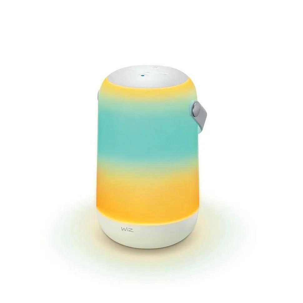Lampe De Table Philips Wiz Portable Led Blanc, 1 Lumiere, Changeur De Couleurs