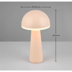 Lampe De Table Reality Fungo Led Beige, 1 Lumiere
