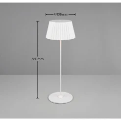 Lampe De Table Reality Suarez Led Blanc, 1 Lumiere