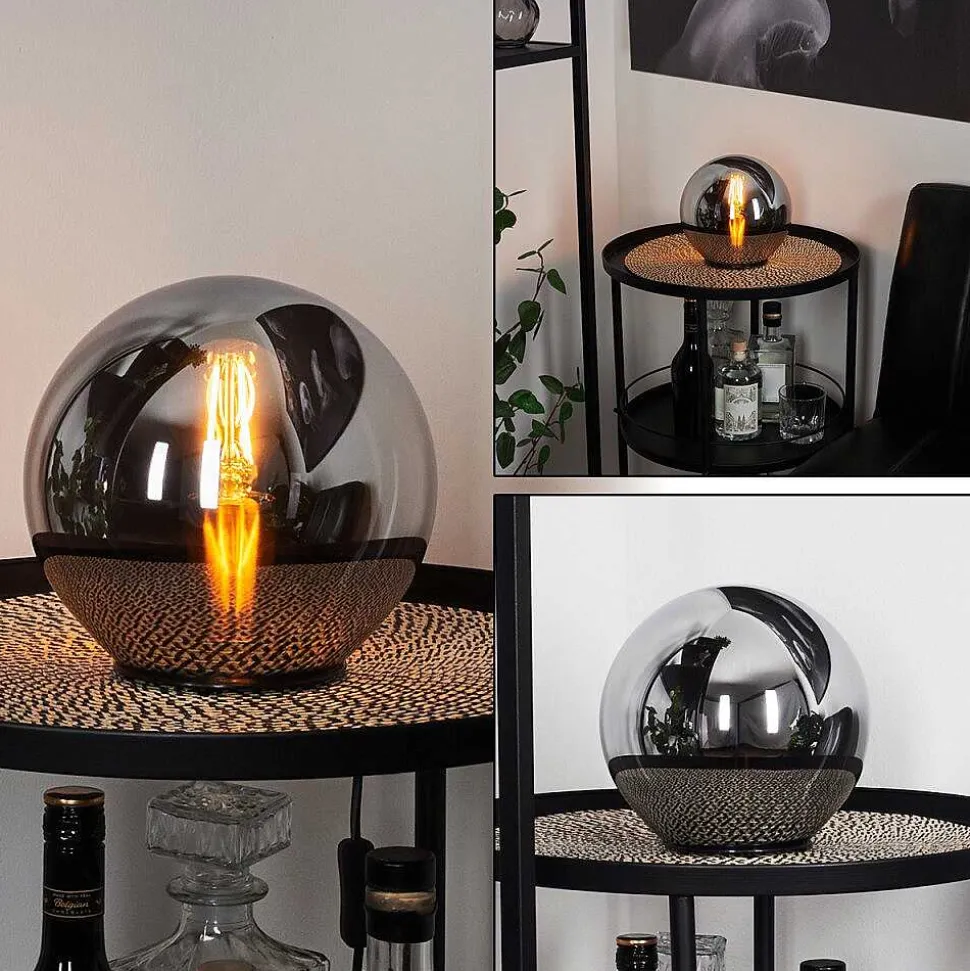 Lampe De Table Recoutas Noir, 1 Lumiere