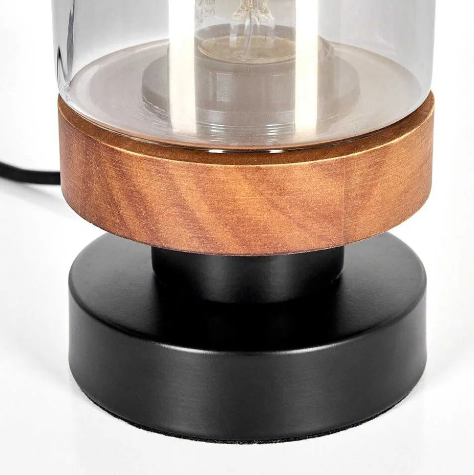 Lampe De Table Roxa Ecru, Noir, 1 Lumiere