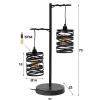 Lampe De Table Sluis Gris, 2 Lumieres