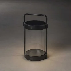 Lampe De Table Solaire Konstsmide Crotone Led Noir, 1 Lumiere