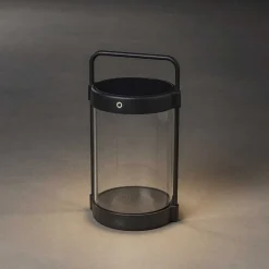 Lampe De Table Solaire Konstsmide Crotone Led Noir, 1 Lumiere