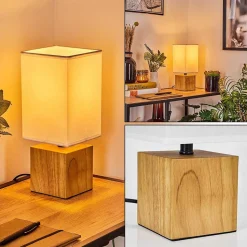 Lampe De Table Talco Ecru, 1 Lumiere