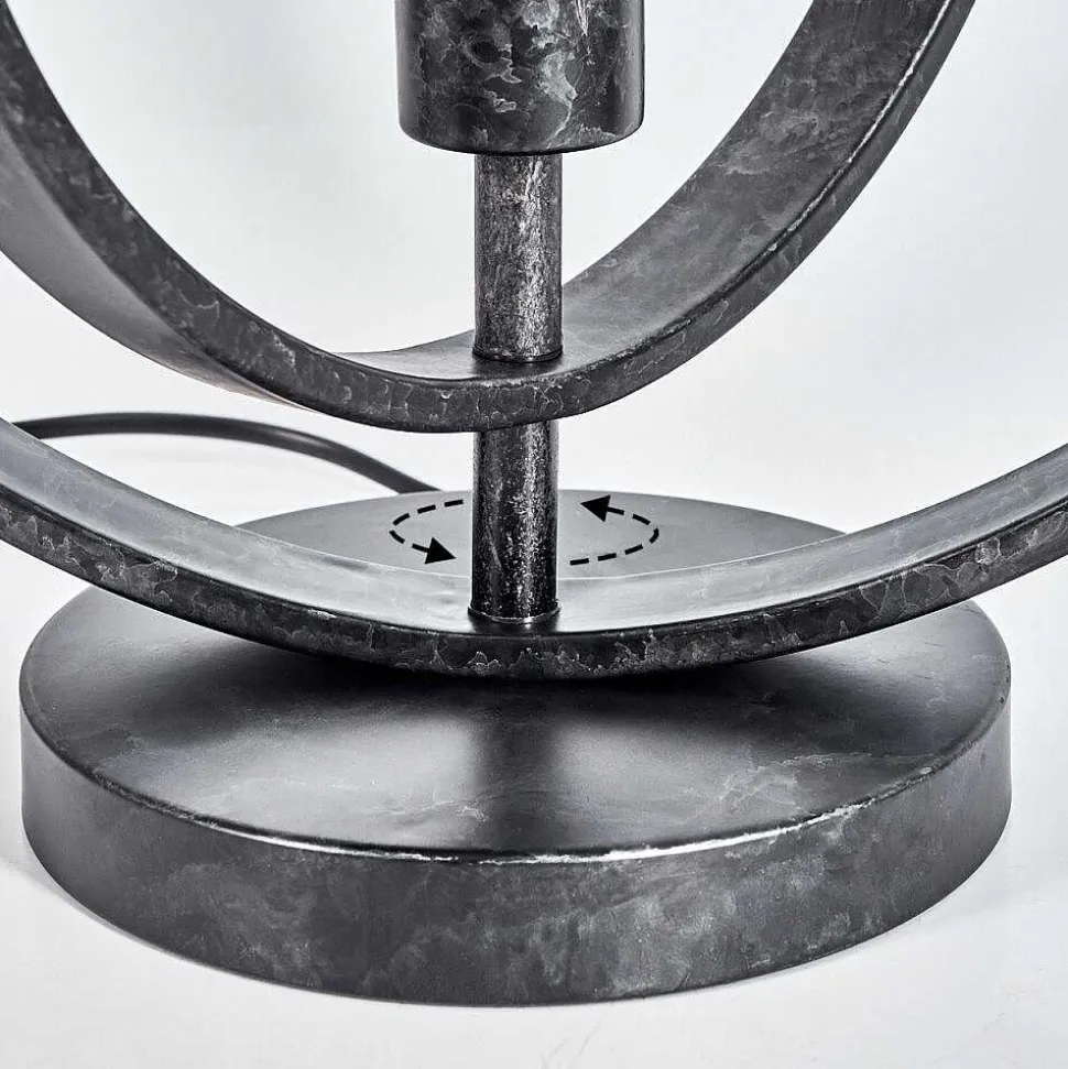 Lampe De Table Tercel Noir, 1 Lumiere