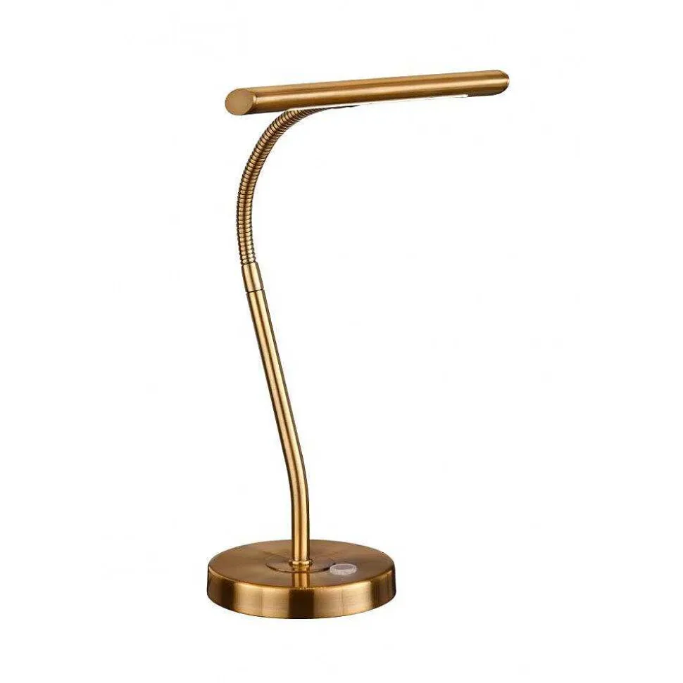 Lampe De Table Trio Curtis Led Laiton, 1 Lumiere