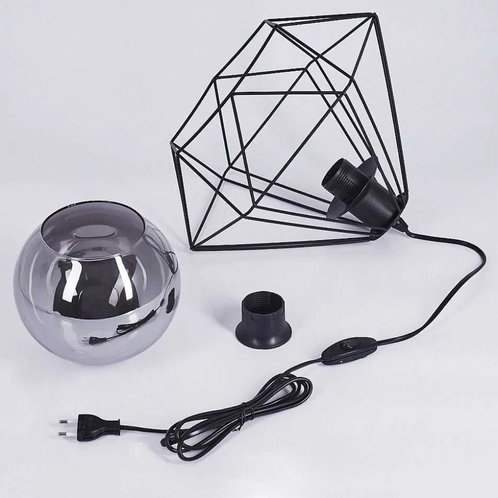 Lampe De Table Uarau Noir, 1 Lumiere