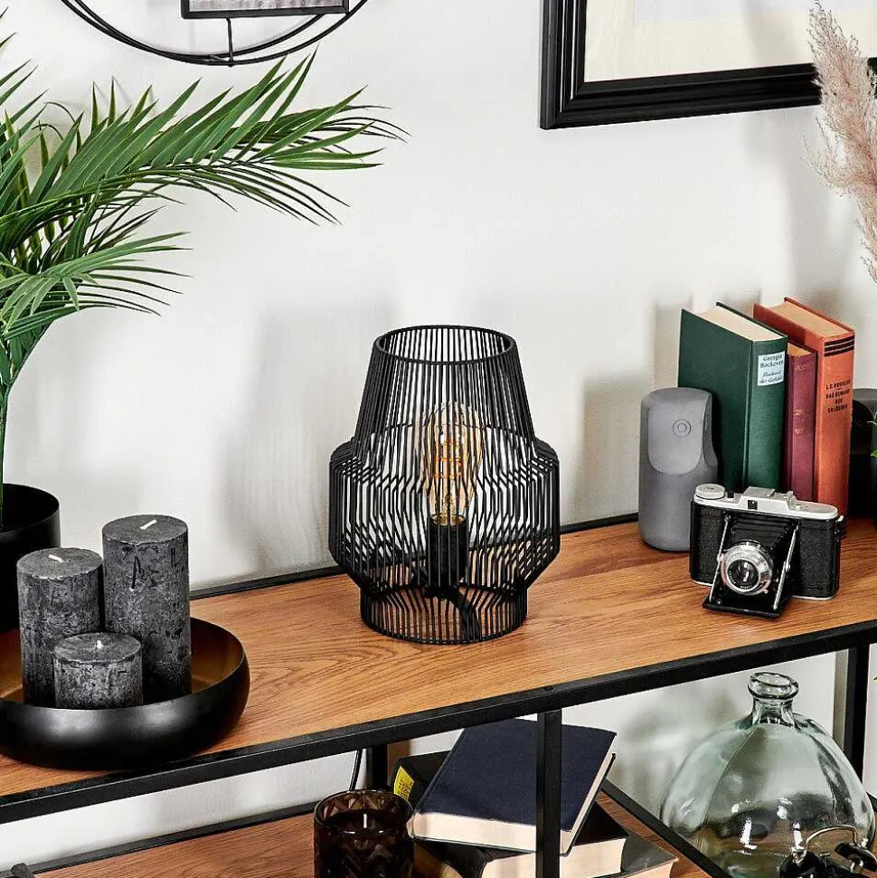 Lampe De Table Wemude Noir, 1 Lumiere