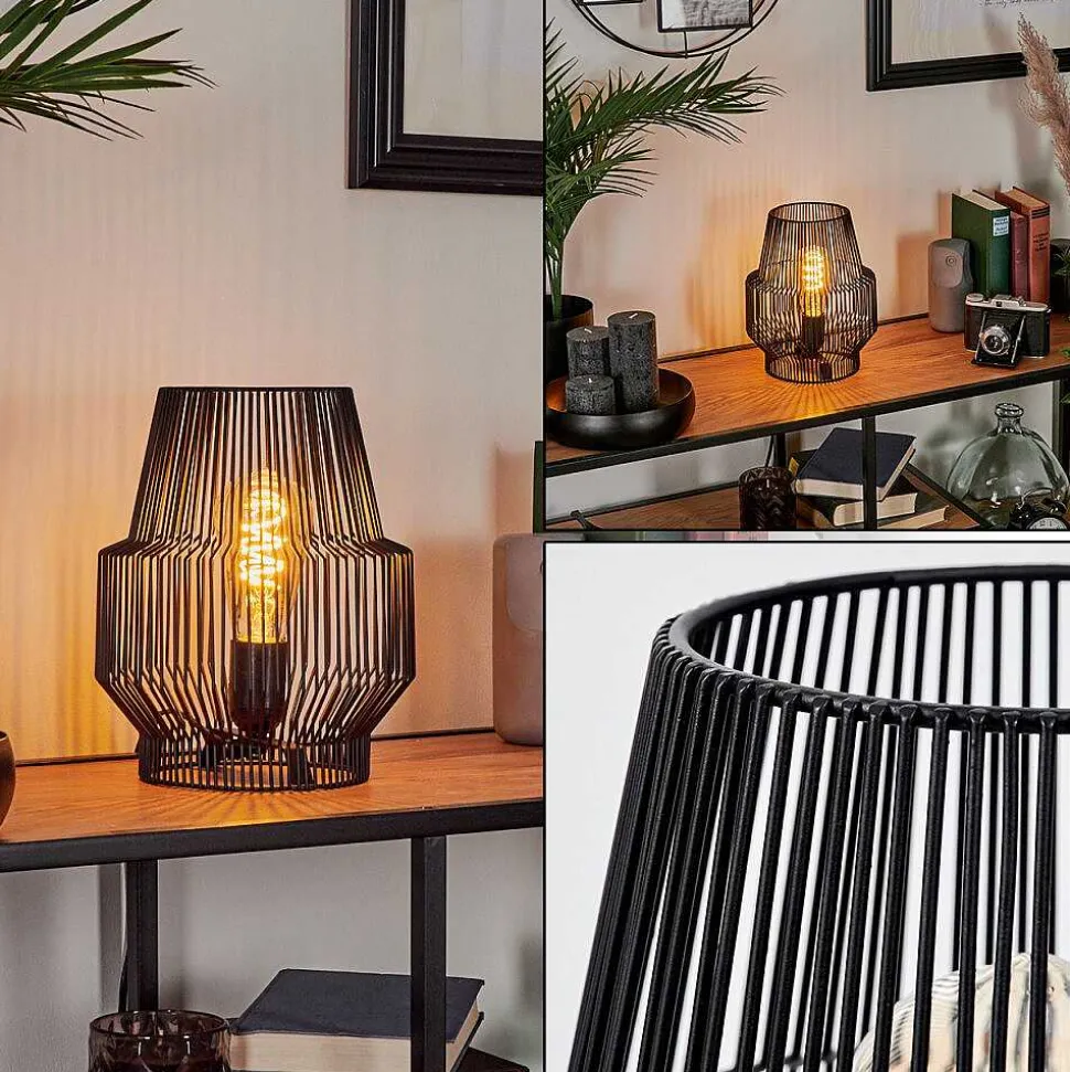 Lampe De Table Wemude Noir, 1 Lumiere