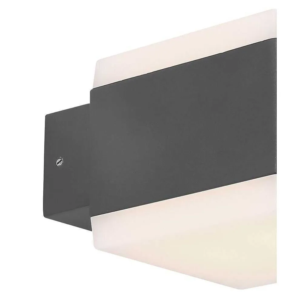 Lampe D'Exterieur Globo Slice Led Anthracite, 1 Lumiere, Changeur De Couleurs