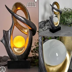 Lampe Solaire Benevento Led Or, Argente, 1 Lumiere