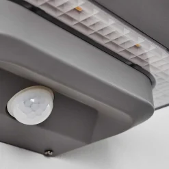 Lampe Solaire Camden Led Gris, 1 Lumiere, Detecteur De Mouvement