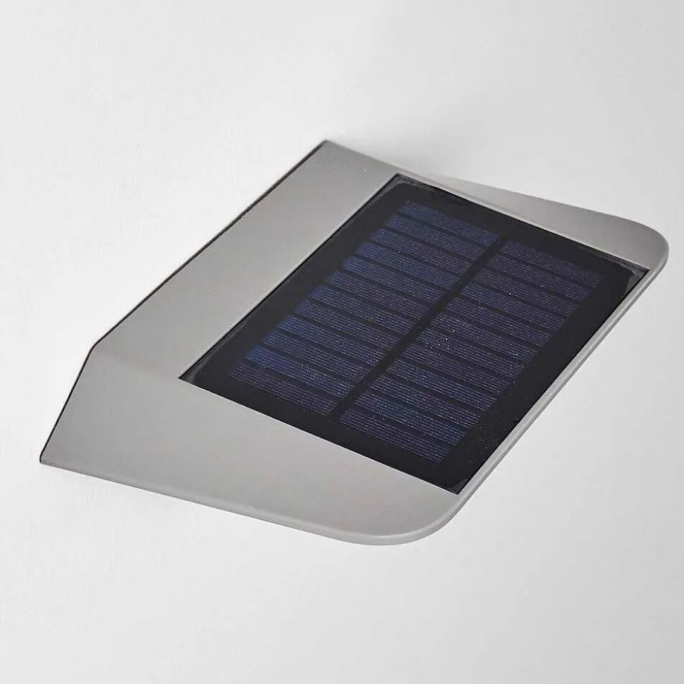 Lampe Solaire Camden Led Gris, 1 Lumiere, Detecteur De Mouvement
