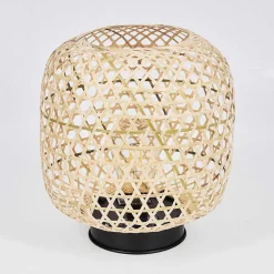 Lampe Solaire Conneaut Led Bois Clair, Noir, 1 Lumiere