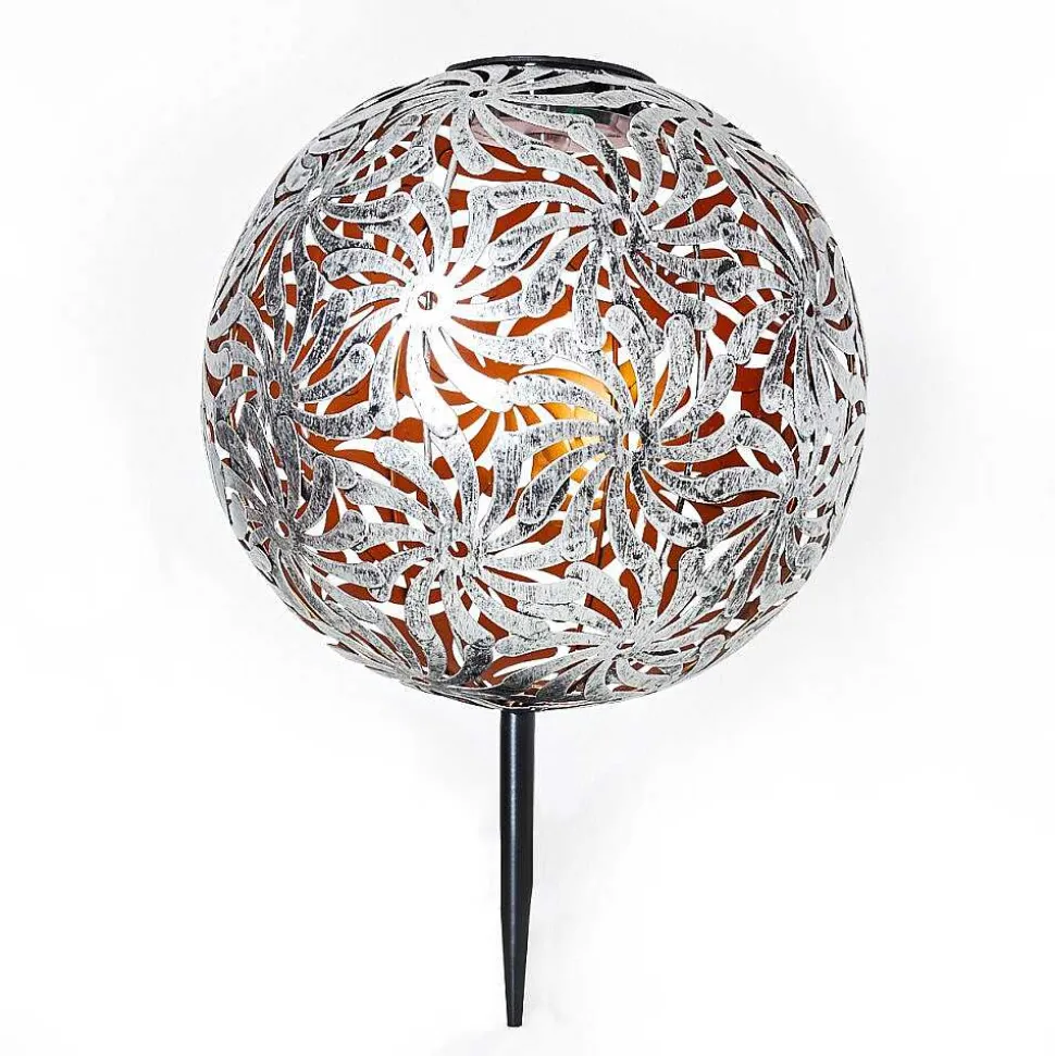 Lampe Solaire Gilbert Led Argent Oxyde, Or, 1 Lumiere