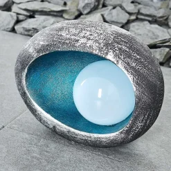 Lampe Solaire Interlaken Led Bleu, Gris, Argente, 1 Lumiere