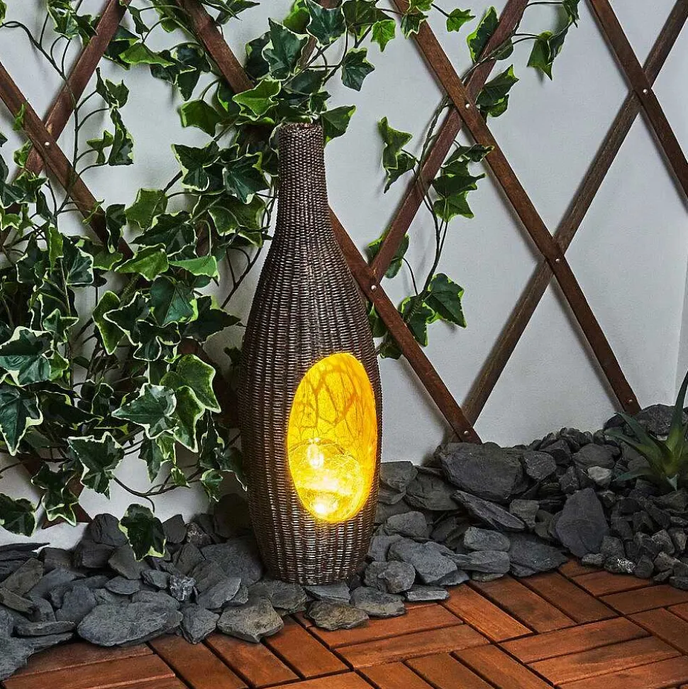 Lampe Solaire Otterstad Led Brun, Or, 1 Lumiere