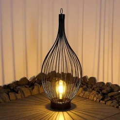 Lampe Solaire Pasadena Led Noir, 1 Lumiere