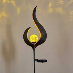 Lampe Solaire Rovinj Led Anthracite, Cuivre, 1 Lumiere
