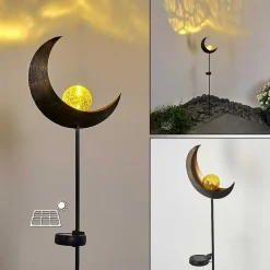 Lampe Solaire Rovinj Led Cuivre, Noir, 1 Lumiere