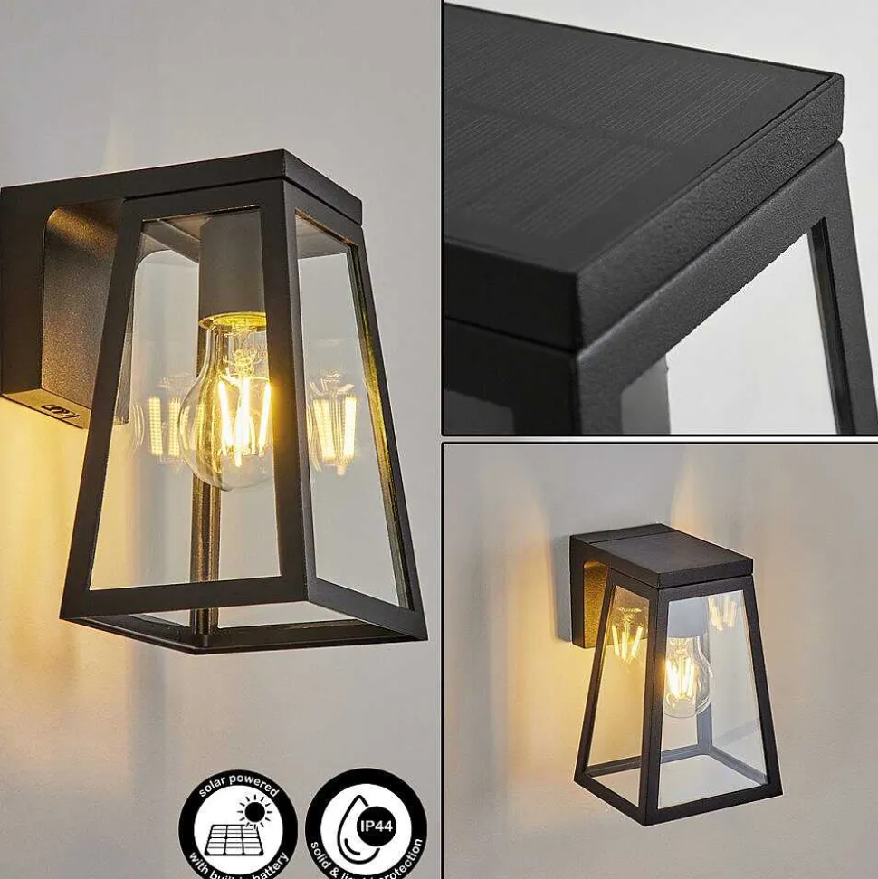 Lampe Solaires Juanico Led Noir, 1 Lumiere