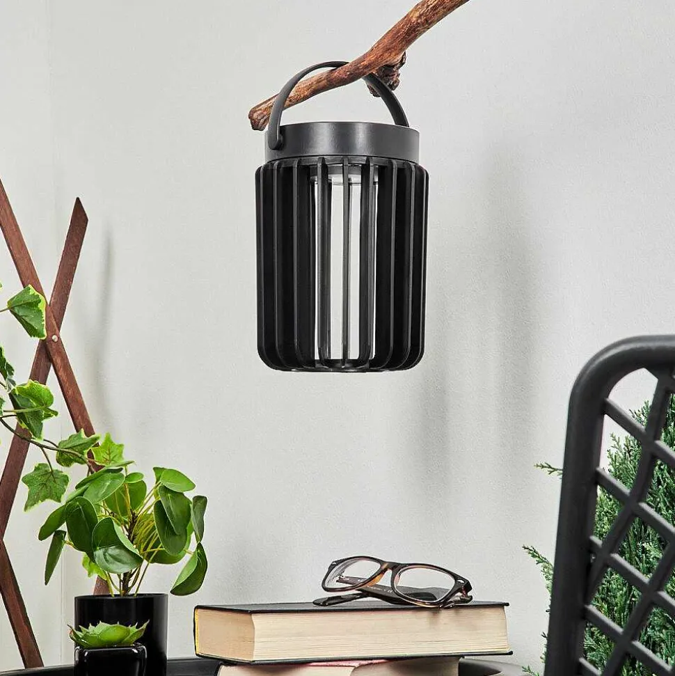 Lampe Solaires Rossina Led Noir, 1 Lumiere
