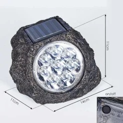 Lampe Solaires Sameo Led Brun, 8 Lumieres