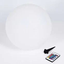 Lampe Solaires Ykullen Led Noir, 1 Lumiere, Telecommandes, Changeur De Couleurs