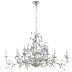Lampe Suspension Eglo Flitwick 1 Argente, 15 Lumieres