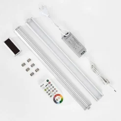 Lampes Pour Bandeaux Set X 2 Raivo Led Noir, Argente, 2 Lumieres, Telecommandes, Changeur De Couleurs