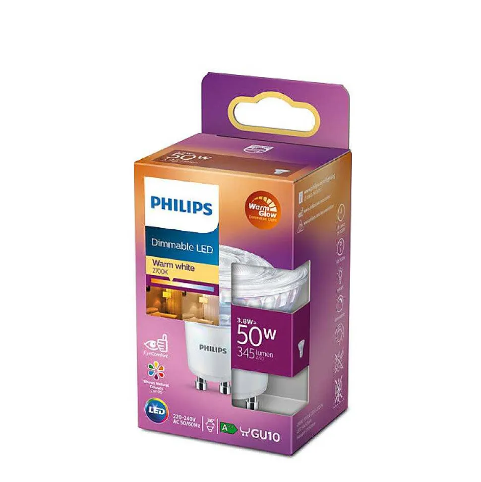 Led Gu10 3,8 Watt 2200 - 2700 Kelvin 345 Lumen Philips