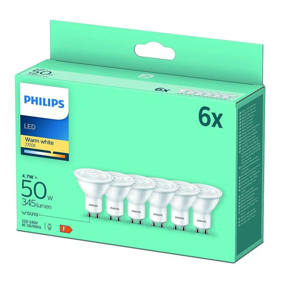Led Gu10 4,7 Watt 2700 Kelvin 345 Lumen Philips
