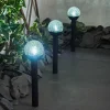 Lot De 3 Lampes Solaires Colognole Led Noir, 1 Lumiere