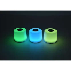 Lot De 2 Lampes Solaires Lutec Noma Led Blanc, 2 Lumieres, Changeur De Couleurs