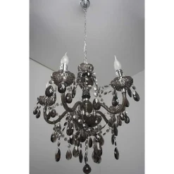 Lustre Delhi Noir, 5 Lumieres