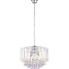 Lustre Globo Chrome, Clair, 4 Lumieres