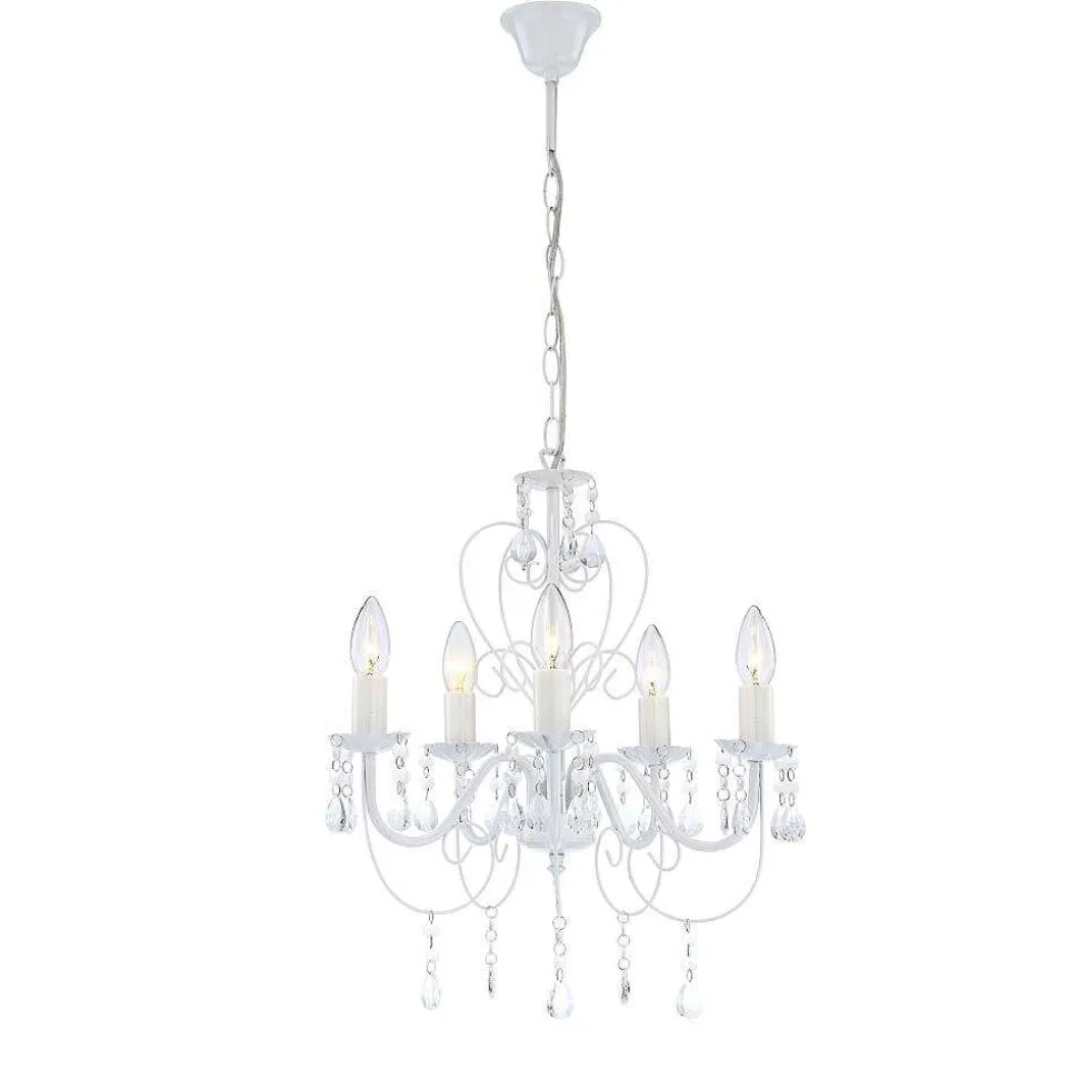 Lustre Globo Pinja Blanc, 5 Lumieres
