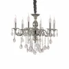 Lustre Ideal Lux Impero Sp6 Argente, 6 Lumieres