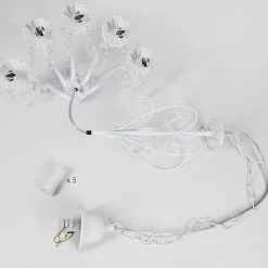 Lustre Ksim Blanc, 5 Lumieres