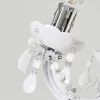 Lustre Malmback Chrome, Blanc, 5 Lumieres