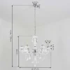 Lustre Malmback Chrome, Blanc, 6 Lumieres